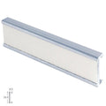 Perfil de cortina de rolo com velcro p-909 3,0m prateado