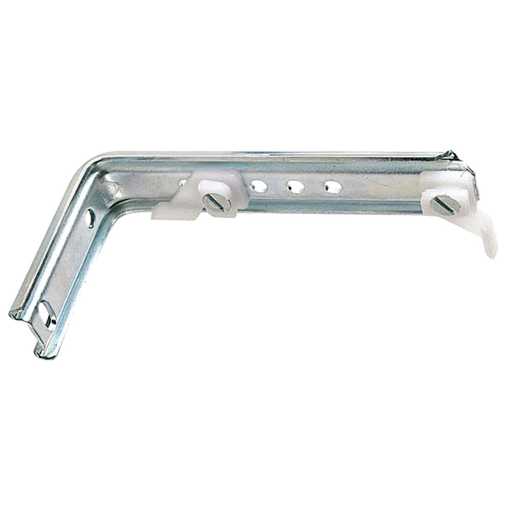 Double support for reinforced white aluminum track