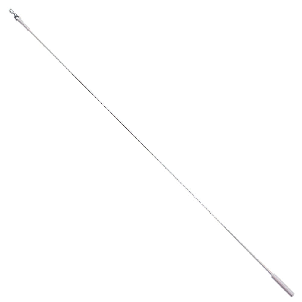 Plastic-coated aluminum rail handle 1.0m white