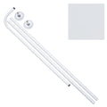 Barra baño curva 18 mm (80x 80 a 122) blanco