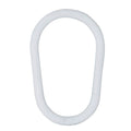 Pear shower ring 18 mm (bag of 100 units) white