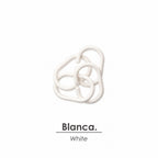 Anillas para cortinas de ducha oval. Anilla baño oval 18 mm. Blanca (bolsa 100 unidades)