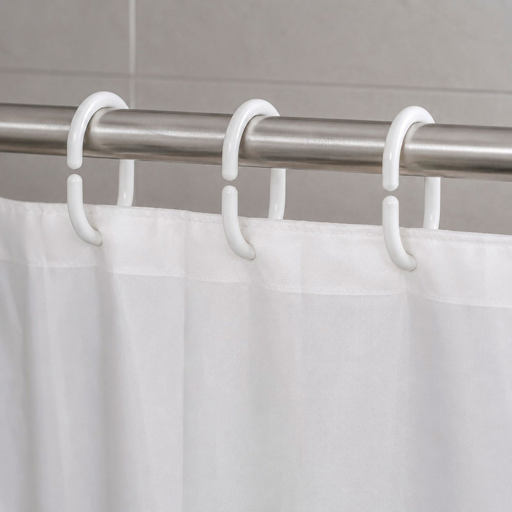 Anillas para cortinas de ducha oval. Anilla baño oval 18 mm. Blanca (bolsa 100 unidades)