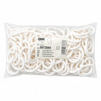 Anillas para cortinas de ducha oval. Anilla baño oval 18 mm. Blanca (bolsa 100 unidades)