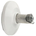 Soporte barra baño curva blanco