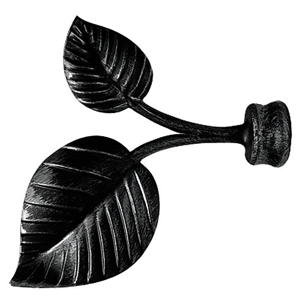 Forged finial ø 20 mm black set of 2 pieces
