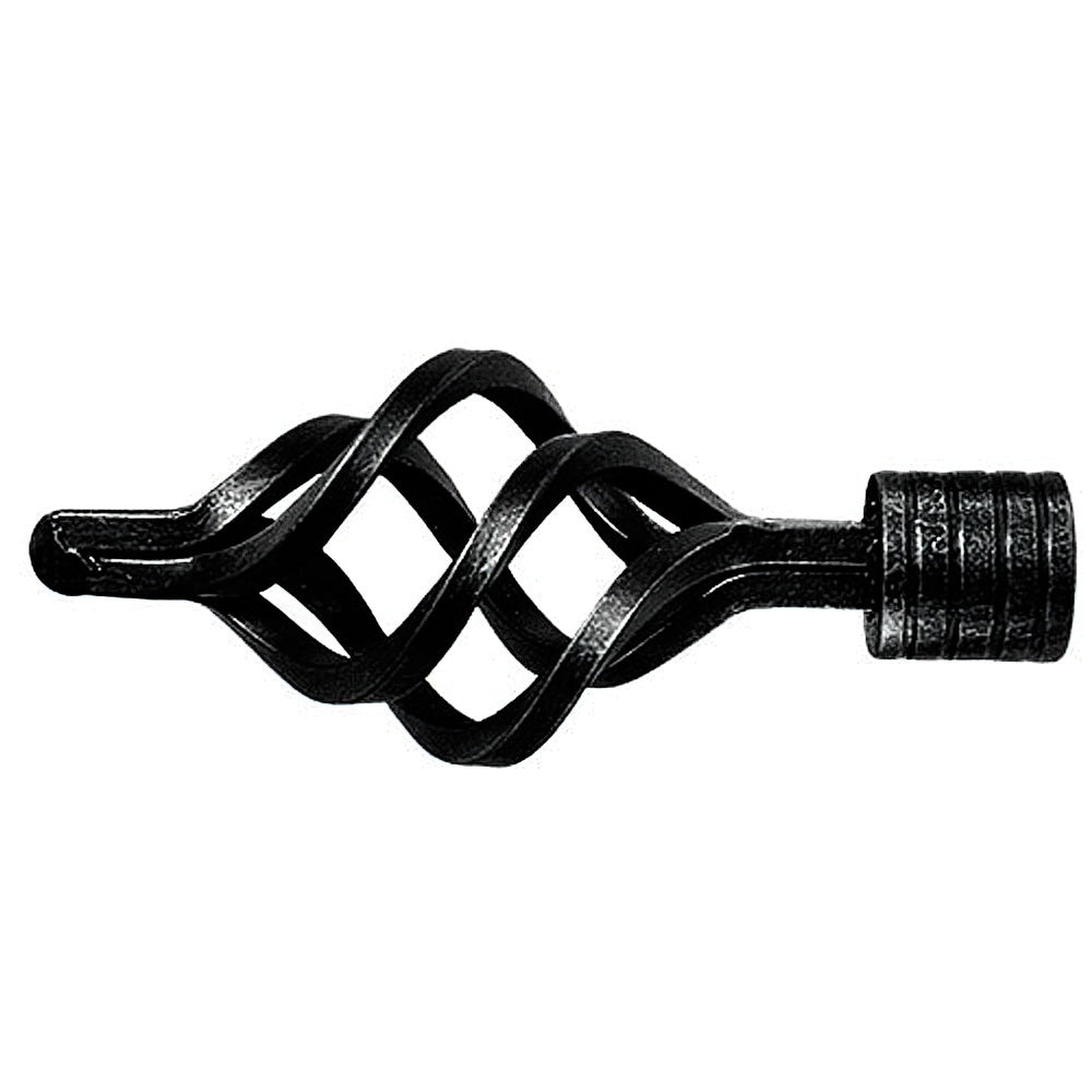 Wrought iron pineapple finial ø 20 mm black
