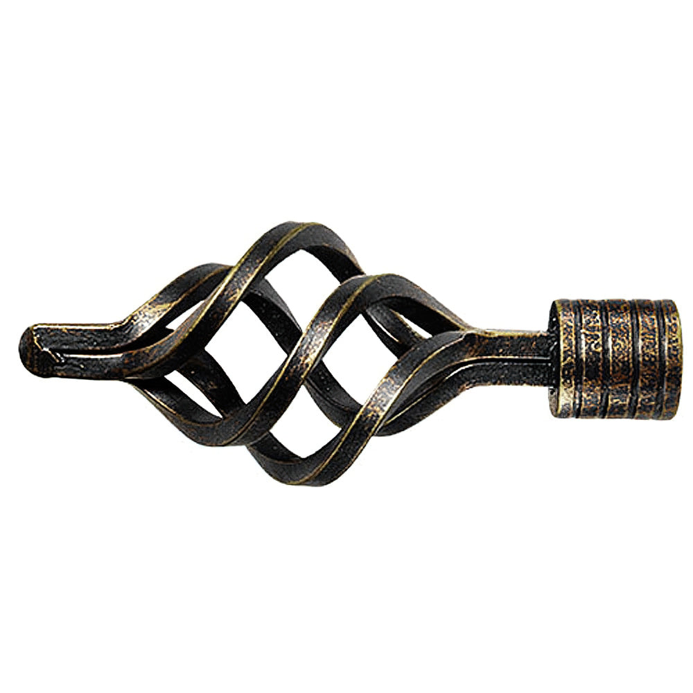 Pineapple forging terminal ø 20 mm black/gold