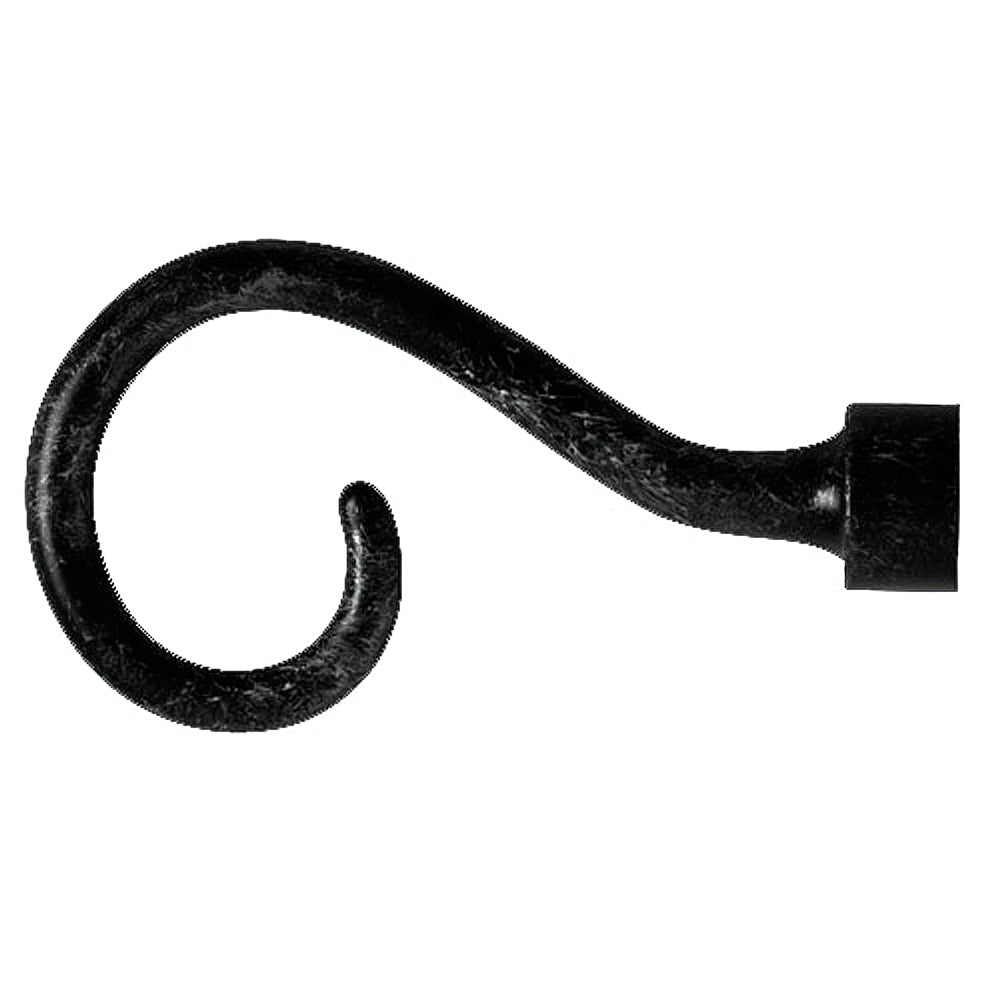 Ibiza wrought iron finial ø 20 mm black 2-piece set
