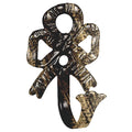 Black/gold bow tiebacks (set of 2)