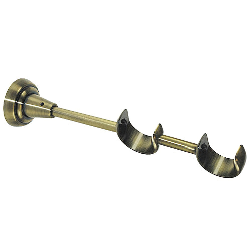 Soporte circonio doble 28-28 mm bronce viejo