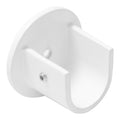 Soporte zirconio lateral para barras ø 20 mm acabado blanco (2 piezas)