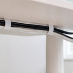 Cinta velcro gancho con adhesivo blanco rollo 25 metros