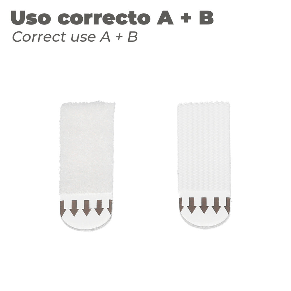 Adhesive Velcro Hanging Strips 16 x 55 mm Blister 4 units