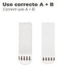 Tiras colgadoras adhesivas con velcro 19 x 85 mm blíster 4 unidades