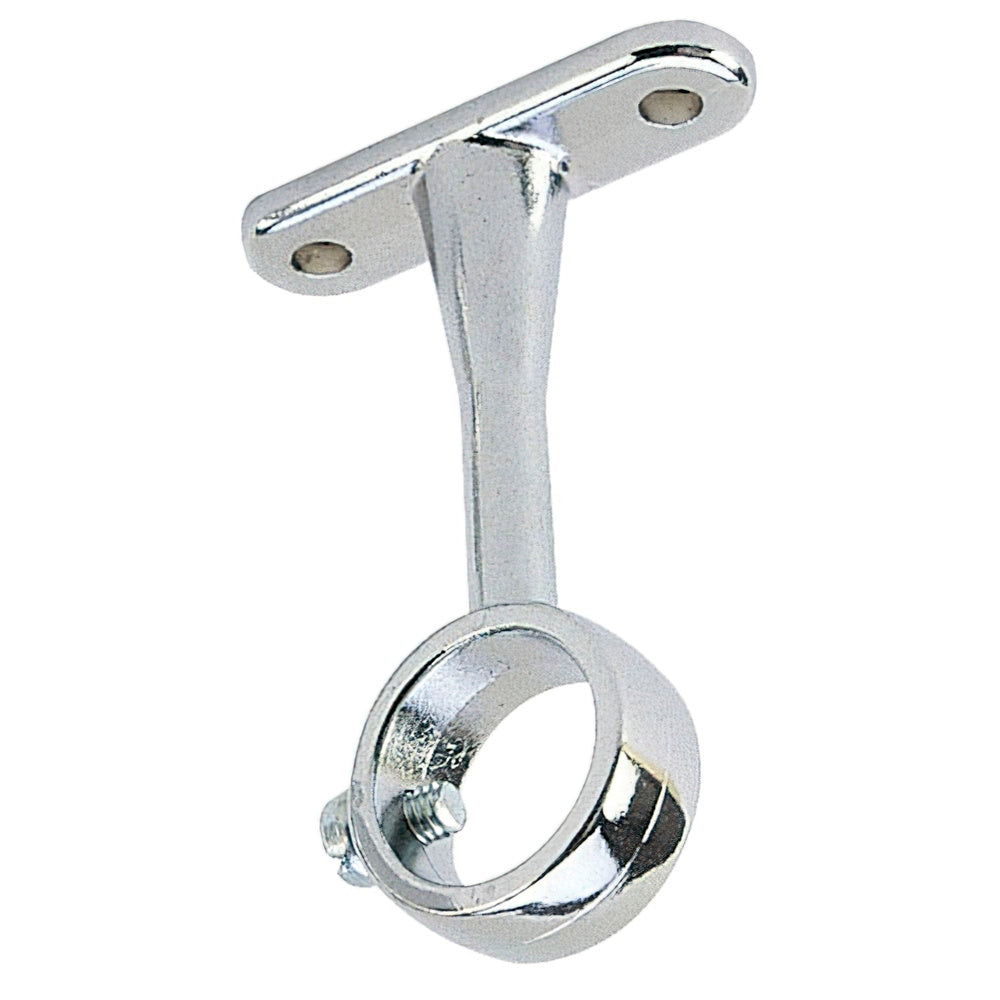 Soporte central redondo para tubo ø16 cromado