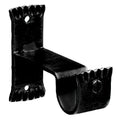 Soporte central forja ø 28 mm negro juego 2 piezas