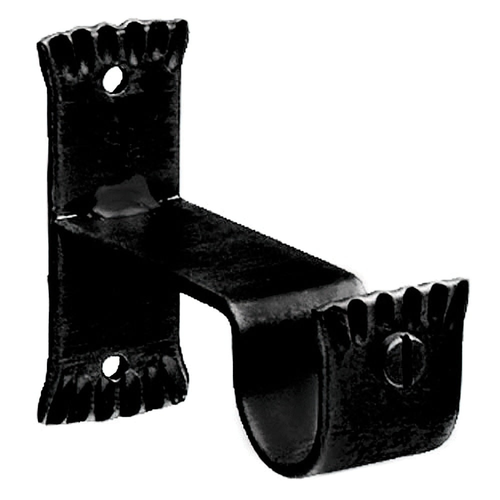 Soporte central forja ø 28 mm negro juego 2 piezas