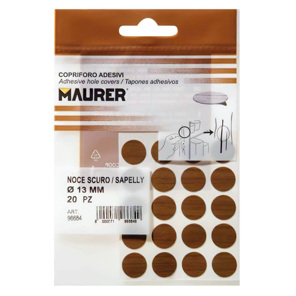Sapelly Adhesive Screw Covers (blister pack of 20)