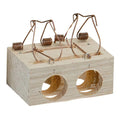 Trampa ratones madera 2 agujeros ø 28 mm