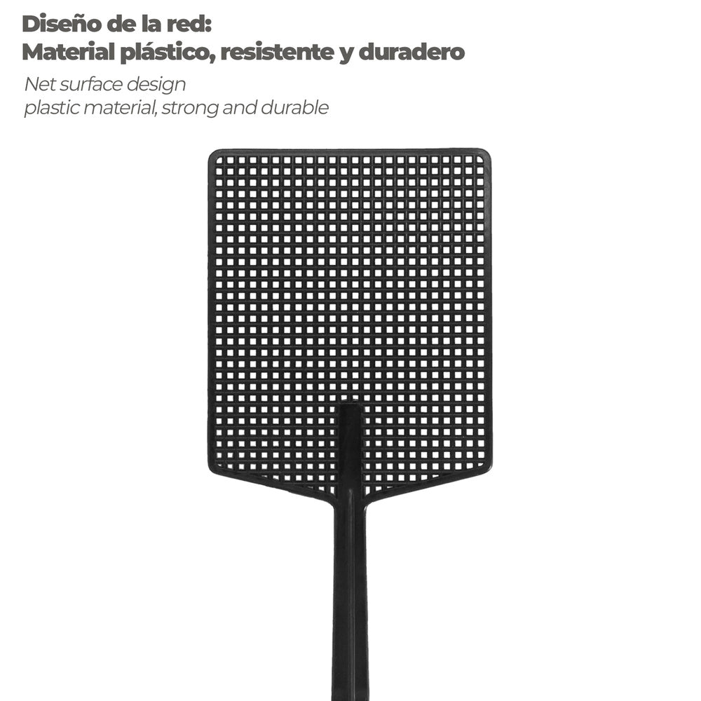 Plastic fly swatter 10.5 x 44.5 cm
