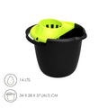 Mop bucket with round wringer 14 liters
