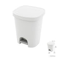 Pedal bin 25 litres white plastic