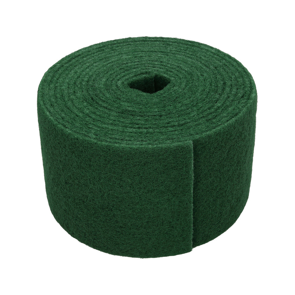 Esfregão fibra verde profissional. Rolo de 14 cm x 6 m