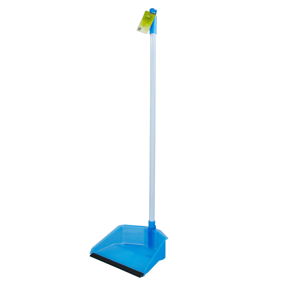 Dustpan with rubber lip