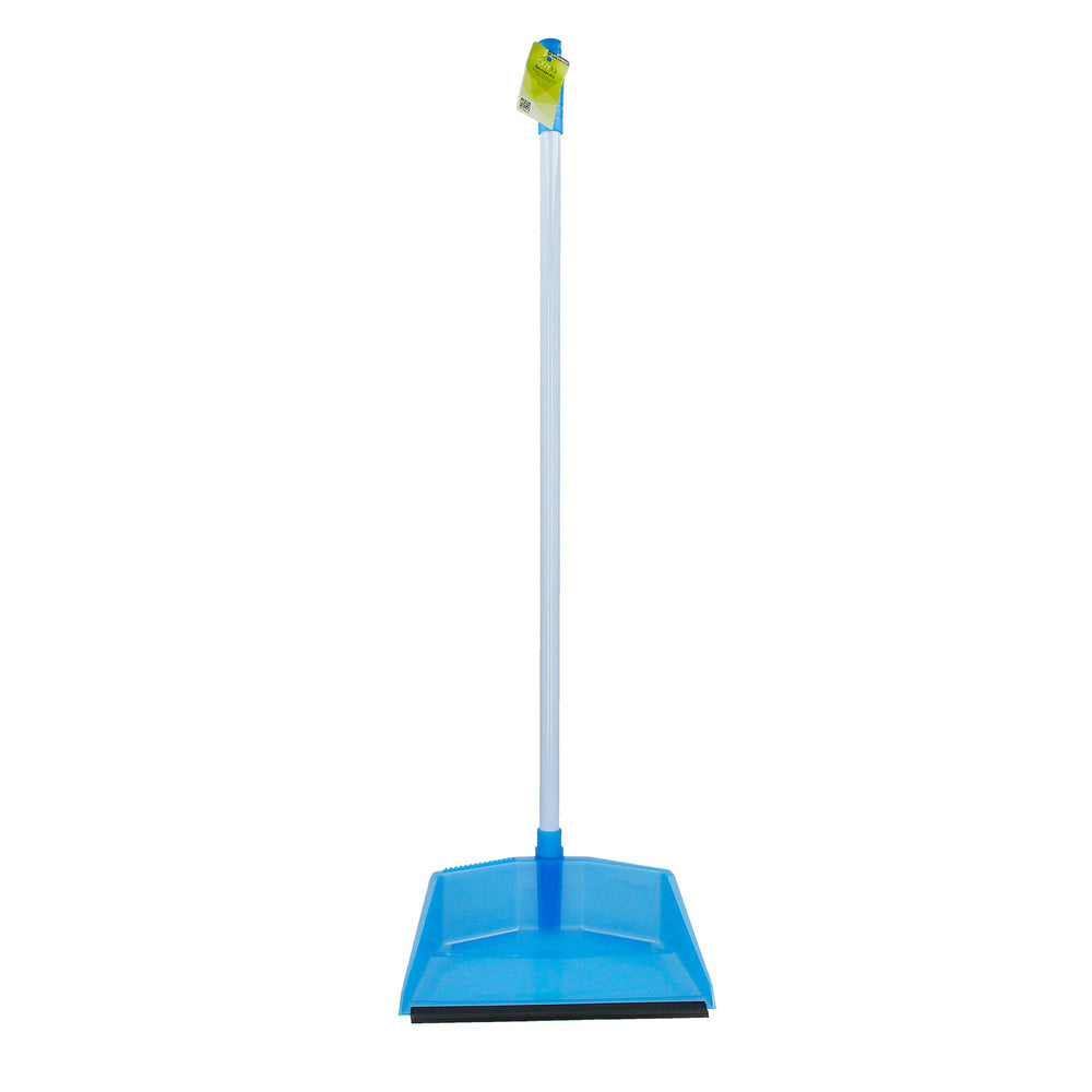 Dustpan with rubber lip