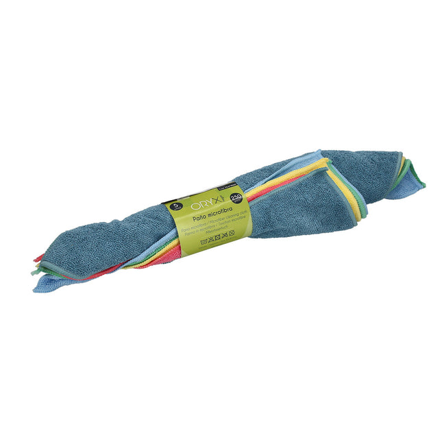 Paño microfibra 35 x 40 cm / 250 gramos (pack 5 piezas)