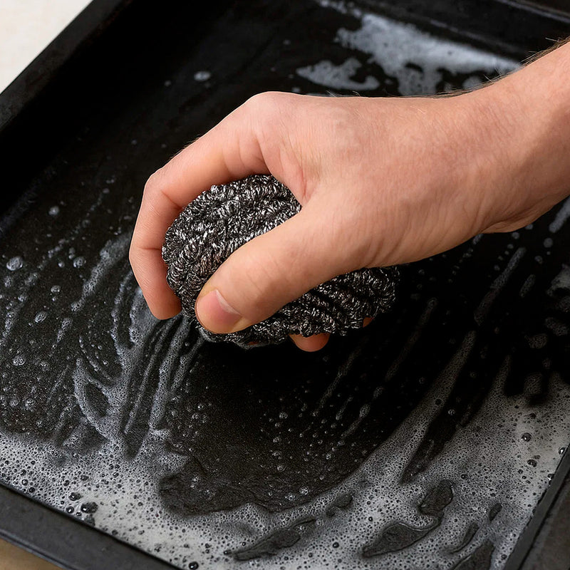 Estropajo acero inoxidable  (pak 3 pz)