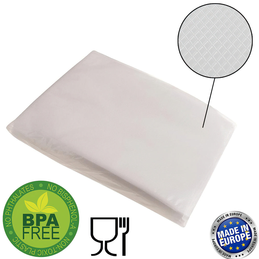 Embossed vacuum sealer bags 15x25 cm (pack of 100 units)