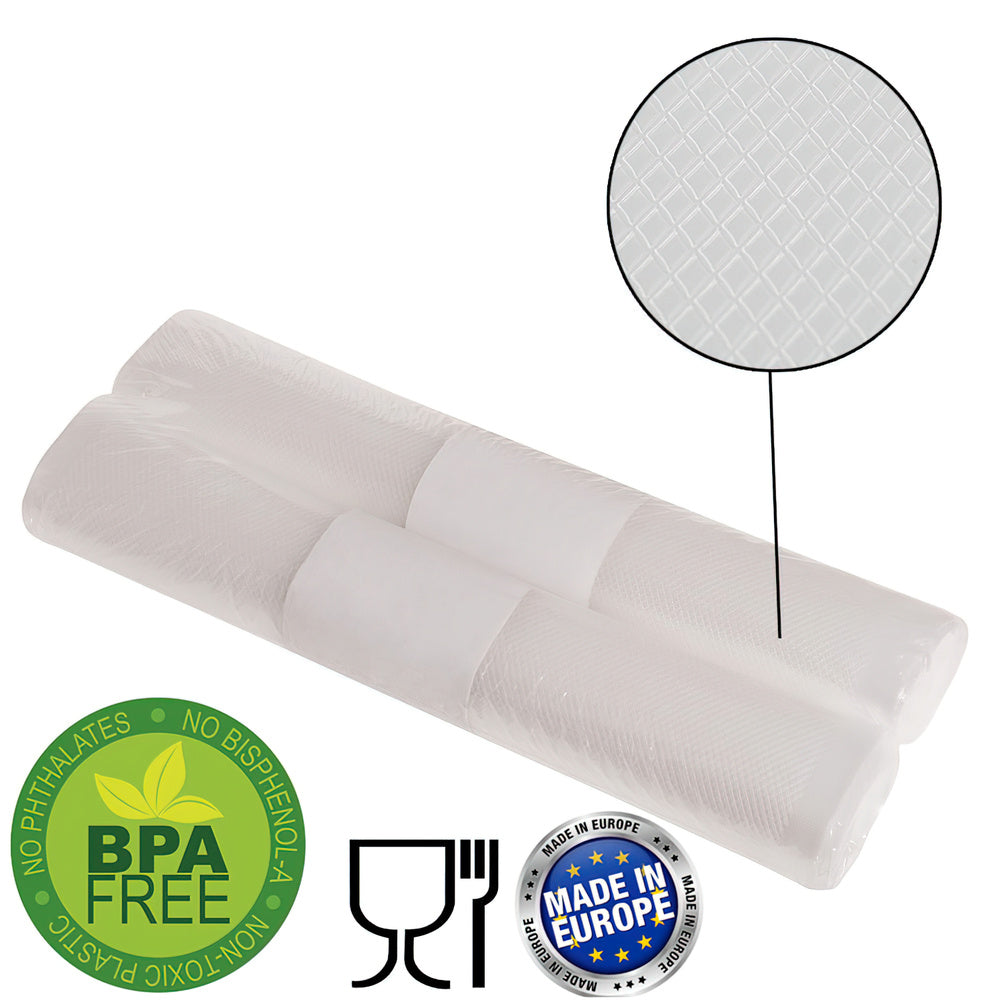 Embossed vacuum sealer bags 30x600 cm (2 rolls)