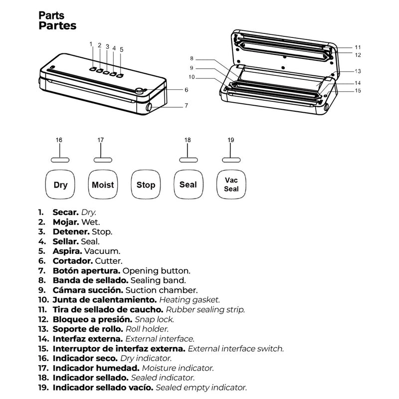 Maquina envasar al vacio plus