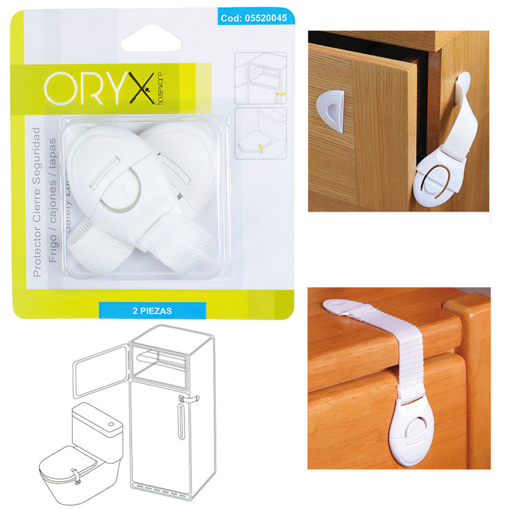 Protector cierre seguridad frigorífico / cajón (blíster 2 piezas)