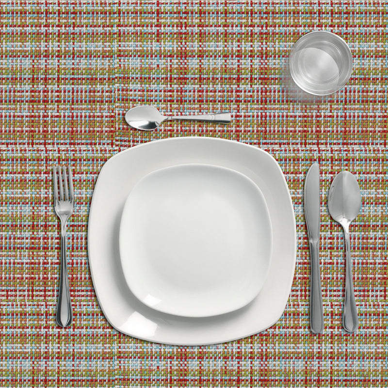 Mantel hule rollo modelo textil impermeable antimanchas PVC 140 cm. x 25 metros. rollo recortable. interior y exterior