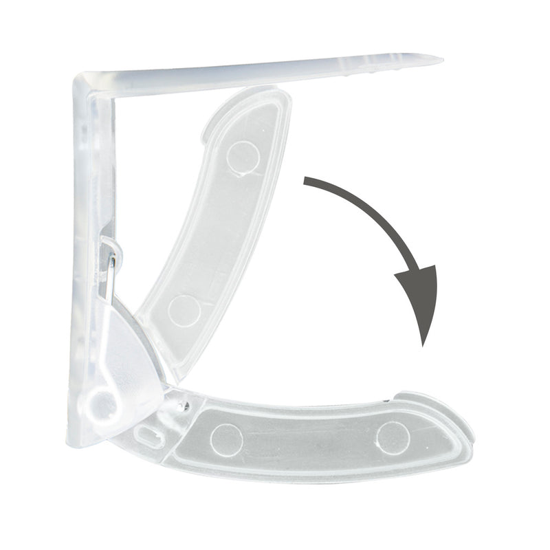 Sujeta manteles transparentes con muelle extrafuerte 4 piezas