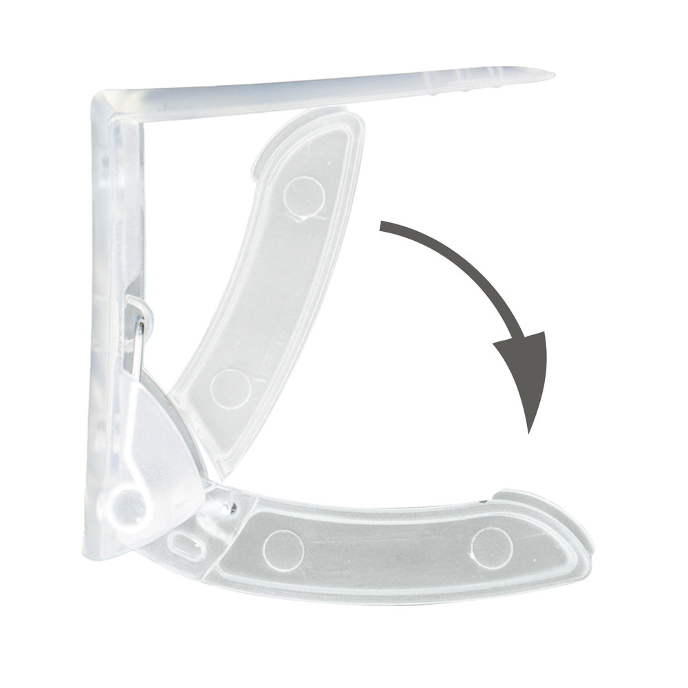 Extra-strong spring transparent tablecloth clips, 4 pieces