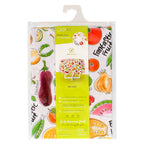 Round fantasy fruit PVC oilcloth tablecloth, waterproof, stain-resistant, Ø 140 cm, indoor and outdoor use