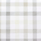 Rectangular PVC Oilcloth Tablecloth Beige Gingham Waterproof Stain-resistant 140x250 cm Trimmable for Indoor and Outdoor Use
