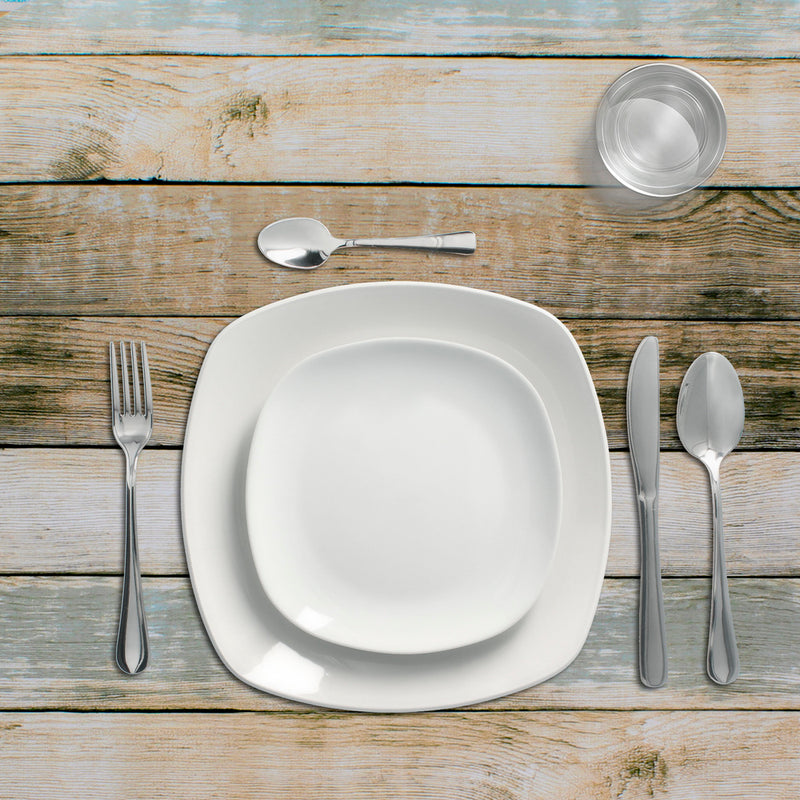 Mantel hule rectangular tablones madera impermeable antimanchas PVC 140 x 250 cm.  recortable uso interior y exterior