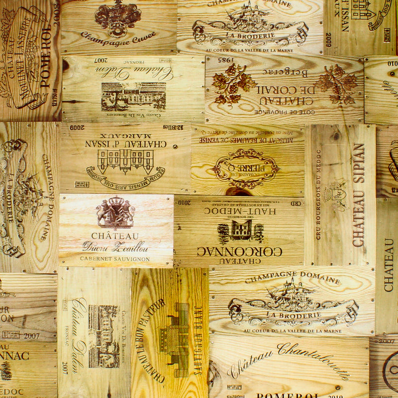 Mantel hule redondo tablones vino impermeable antimanchas PVC ø 140 cm. uso interior y exterior