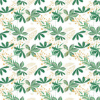 Waterproof stain-resistant PVC oilcloth tablecloth, spring pattern, 140 cm x 20 meters. Trimmable, for indoor and outdoor use.