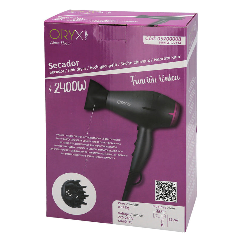 Secador pelo 2400 watt oryx