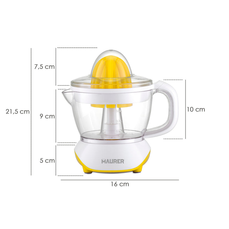 Exprimidor naranjas electrico 25 watt. capacidad 700 ml. exprimidor zumo narajas, exprimidor fruta