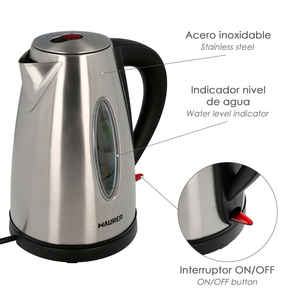 1.7 liter kettle. 2200 W.