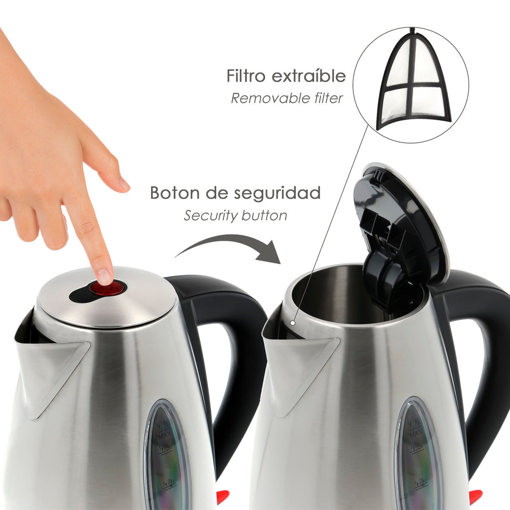 1.7 liter kettle. 2200 W.