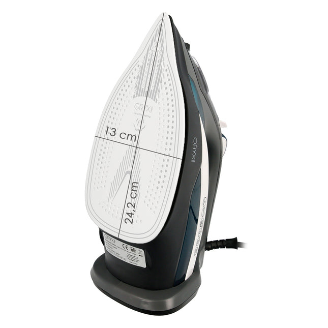 Plancha de vapor profesional 2.800 watt. vapor constante y golpe de vapor, suela cerámica, vapor vertical, sistema antical,