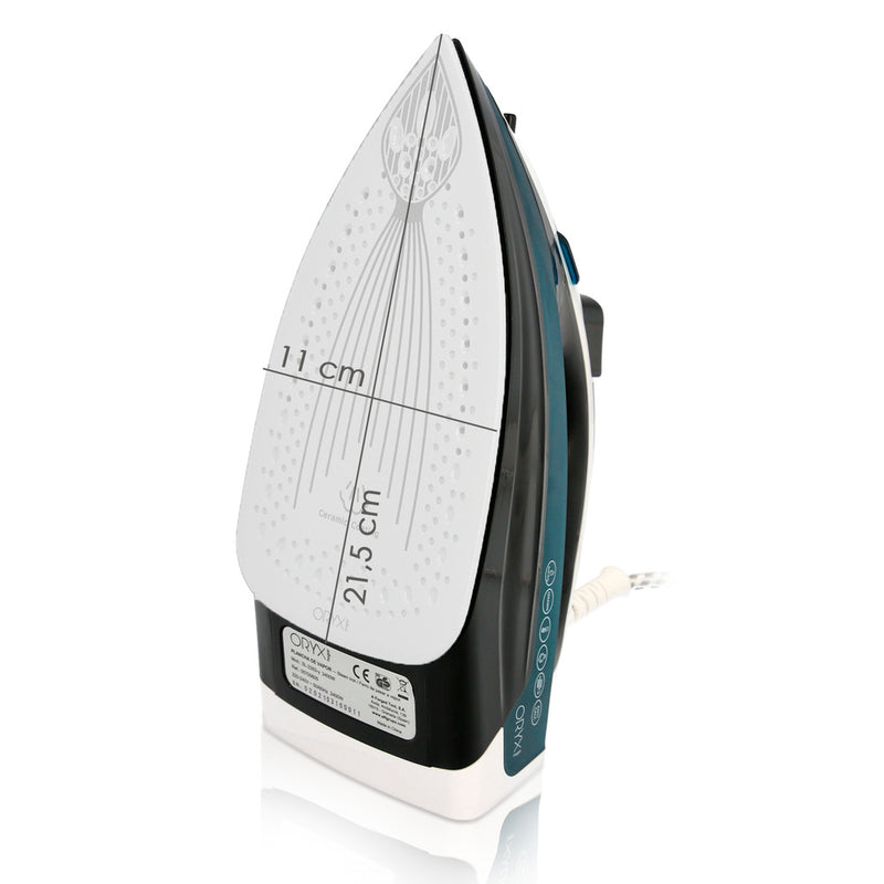 Plancha de vapor profesional 2.400 watt. vapor constante y golpe de vapor, suela cerámica, vapor vertical, sistema antical,